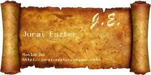 Jurai Eszter névjegykártya